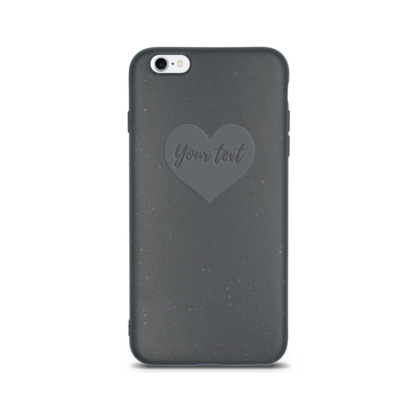 Personalized Biodegradable iPhone Case - Classic Black Design