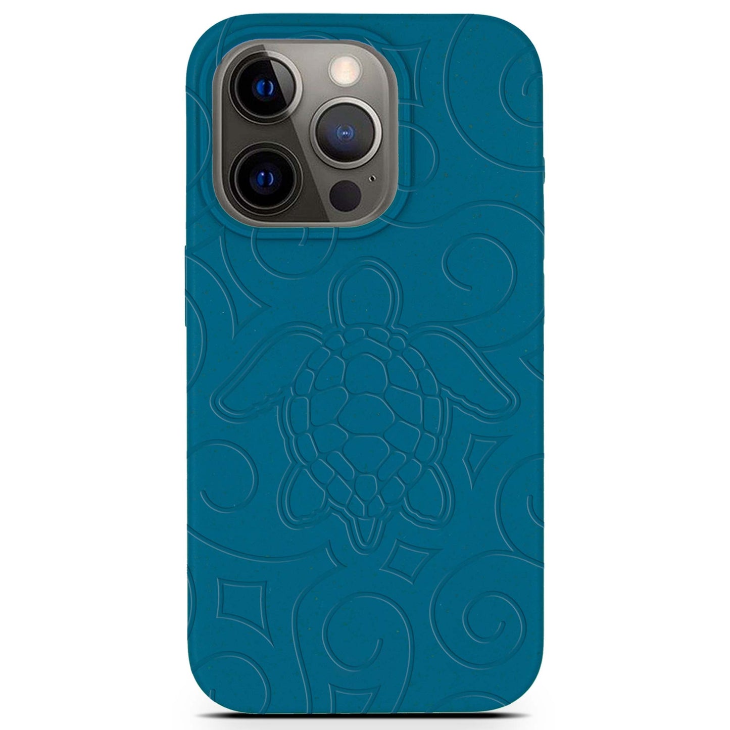 Ocean Turtle Biodegradable iPhone Case - Ocean Conservation Design Deep Sea Blue