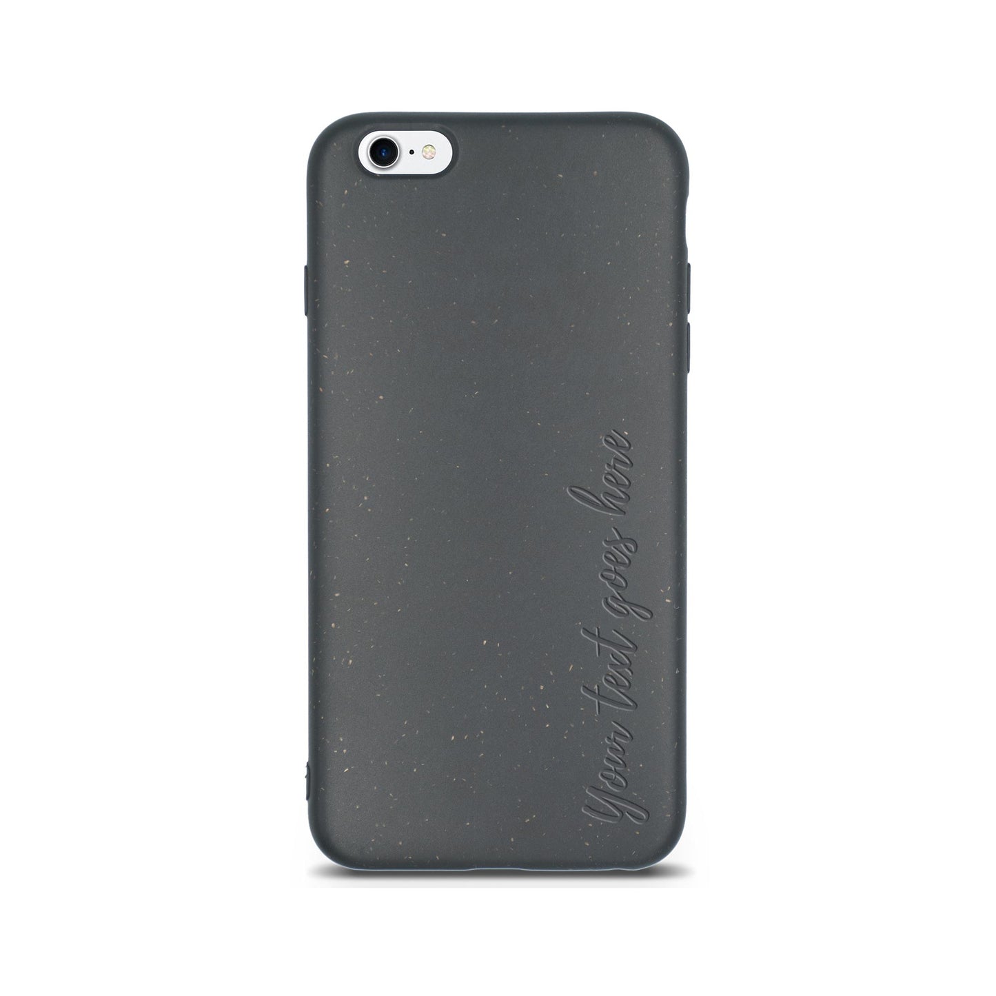 Personalized Biodegradable iPhone Case - Classic Black Design