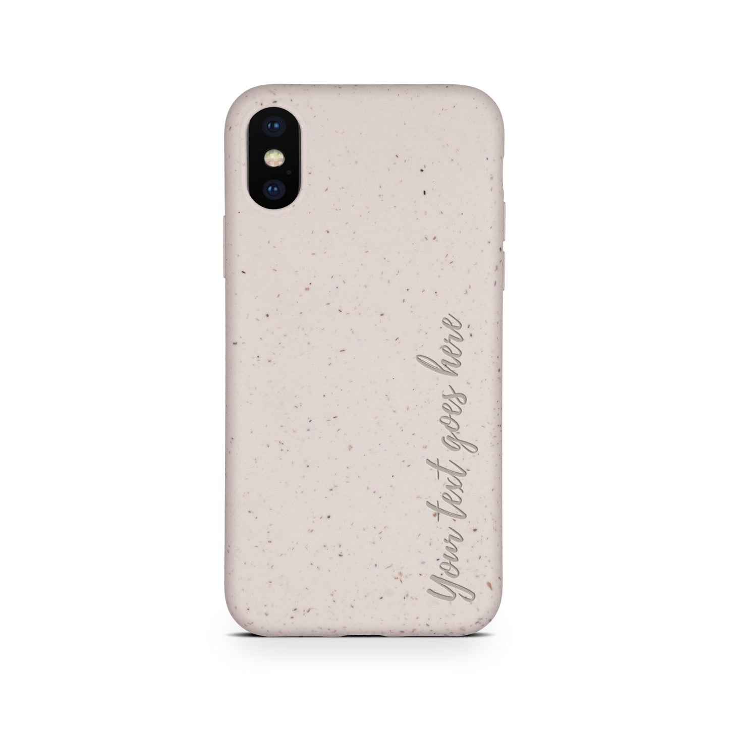 Personalized Biodegradable iPhone Case - Custom Design iPhone X XS Vertical