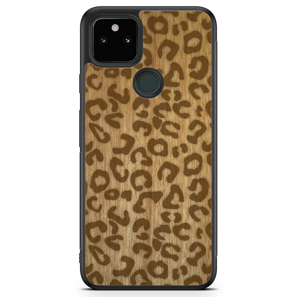 Sustainable Wood Phone Case - Cheetah Print Design | Handcrafted