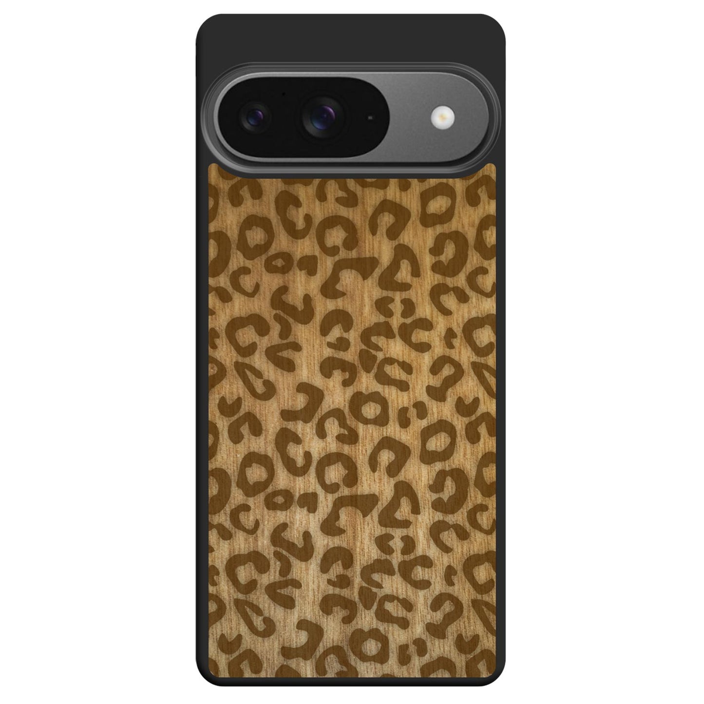 Sustainable Wood Phone Case - Cheetah Print Design | Handcrafted Google Pixel 9 9 Pro