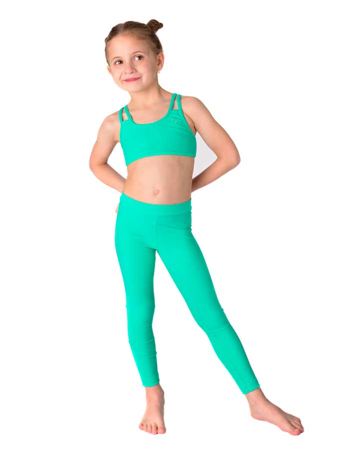 Girls Leggings Flora Jr - Super Stretchy & Comfortable mint