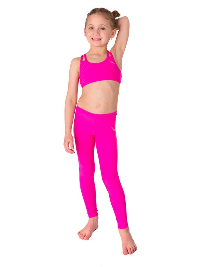 Girls Leggings Flora Jr - Super Stretchy & Comfortable pink