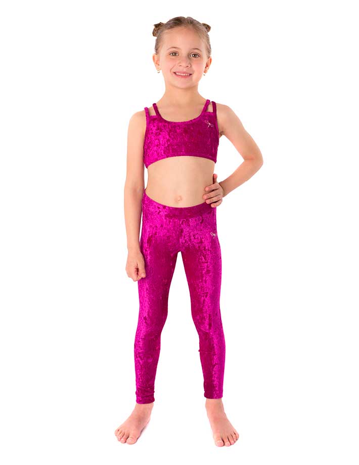 Girls Leggings Flora Jr - Super Stretchy & Comfortable ruby velvet