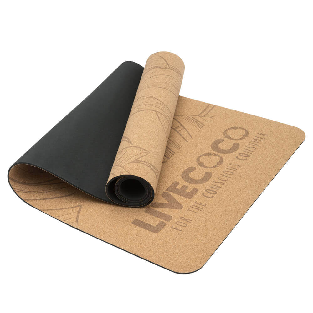Premium Cork Yoga Mat with Canvas Bag made in UK - Sustainable Non-Slip Exercise Mat