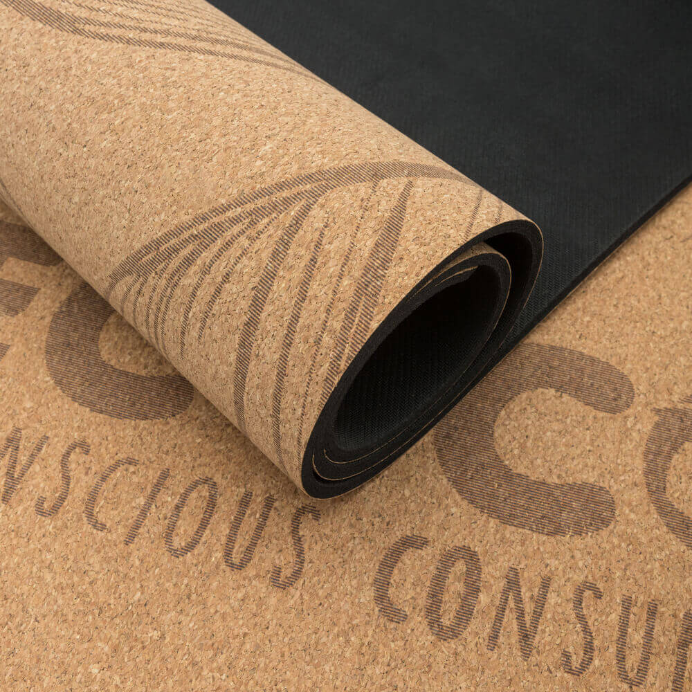 Premium Cork Yoga Mat with Canvas Bag made in UK - Sustainable Non-Slip Exercise Mat