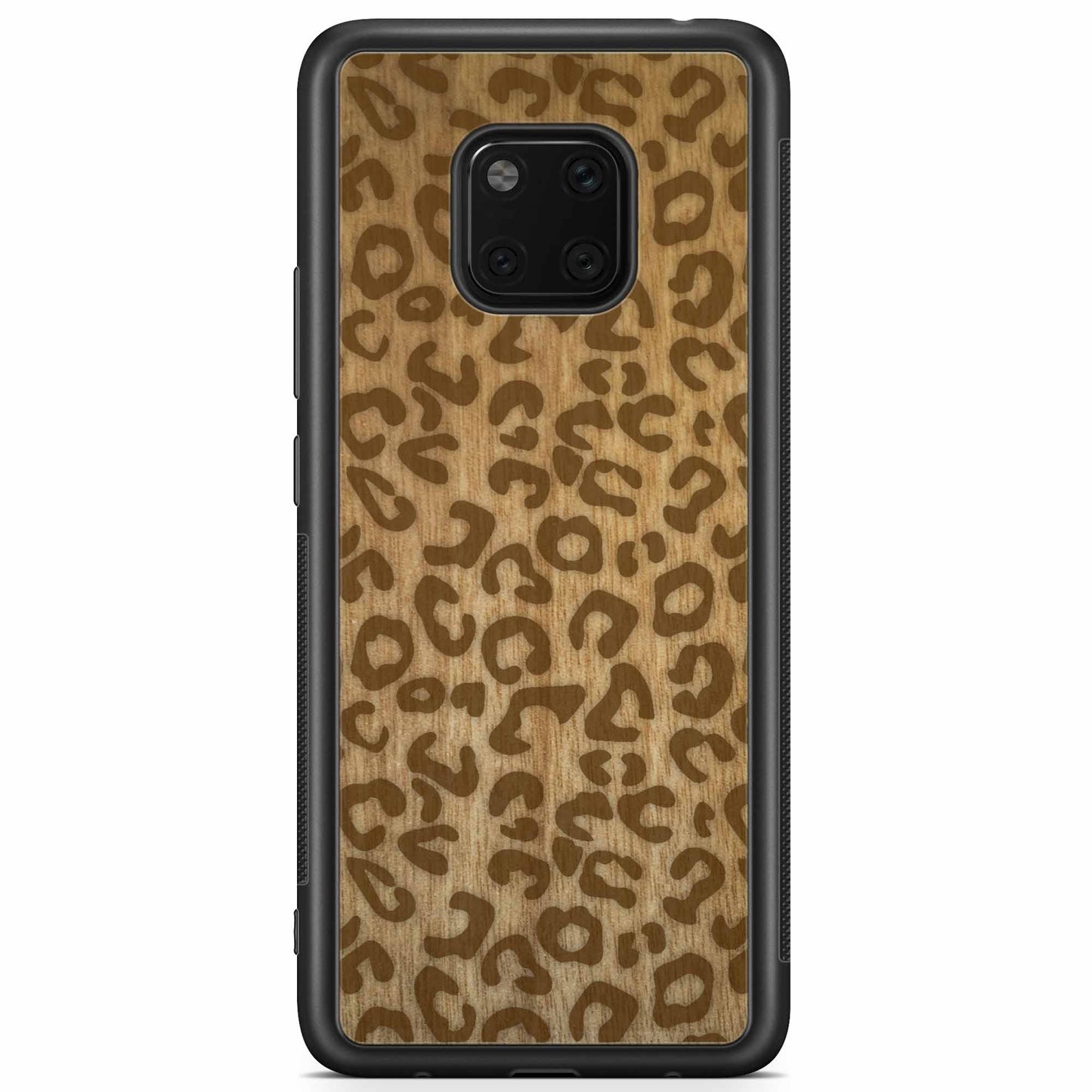 Sustainable Wood Phone Case - Cheetah Print Design | Handcrafted Huawei Mate 20