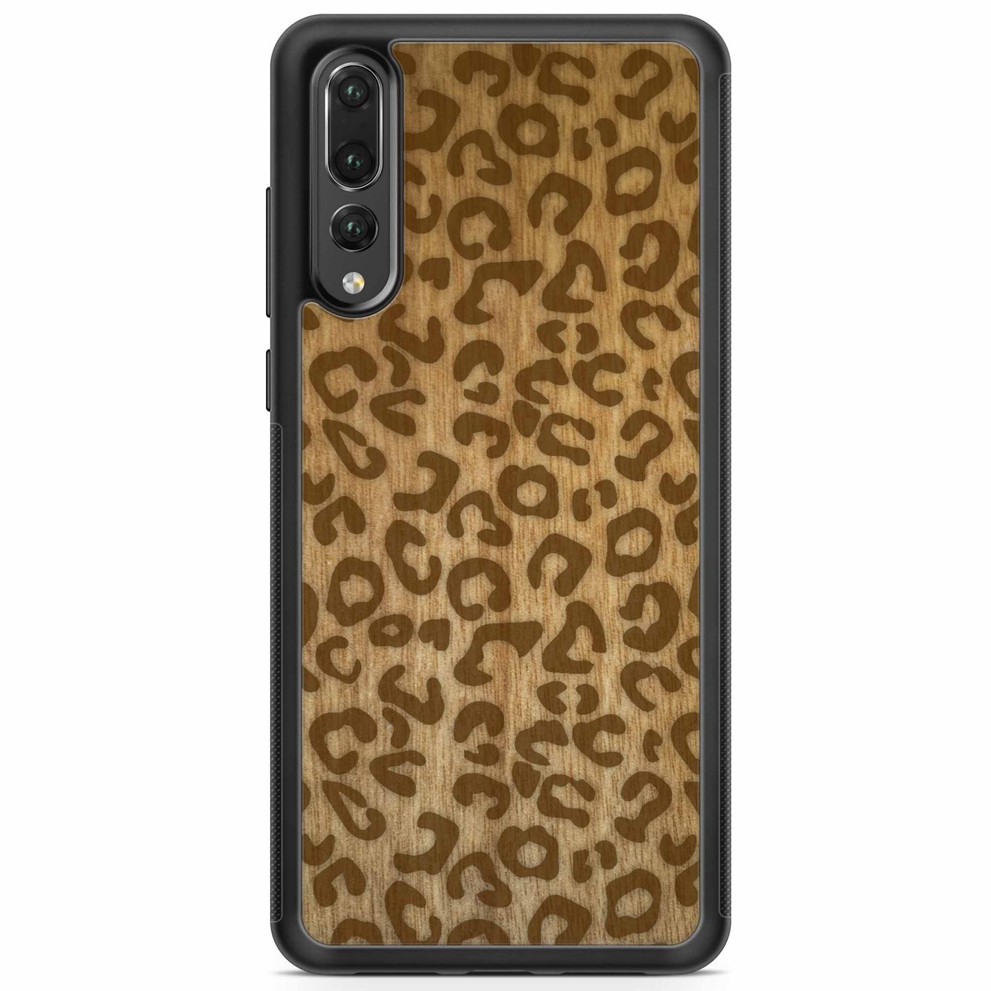Sustainable Wood Phone Case - Cheetah Print Design | Handcrafted Huawei P20 PRO