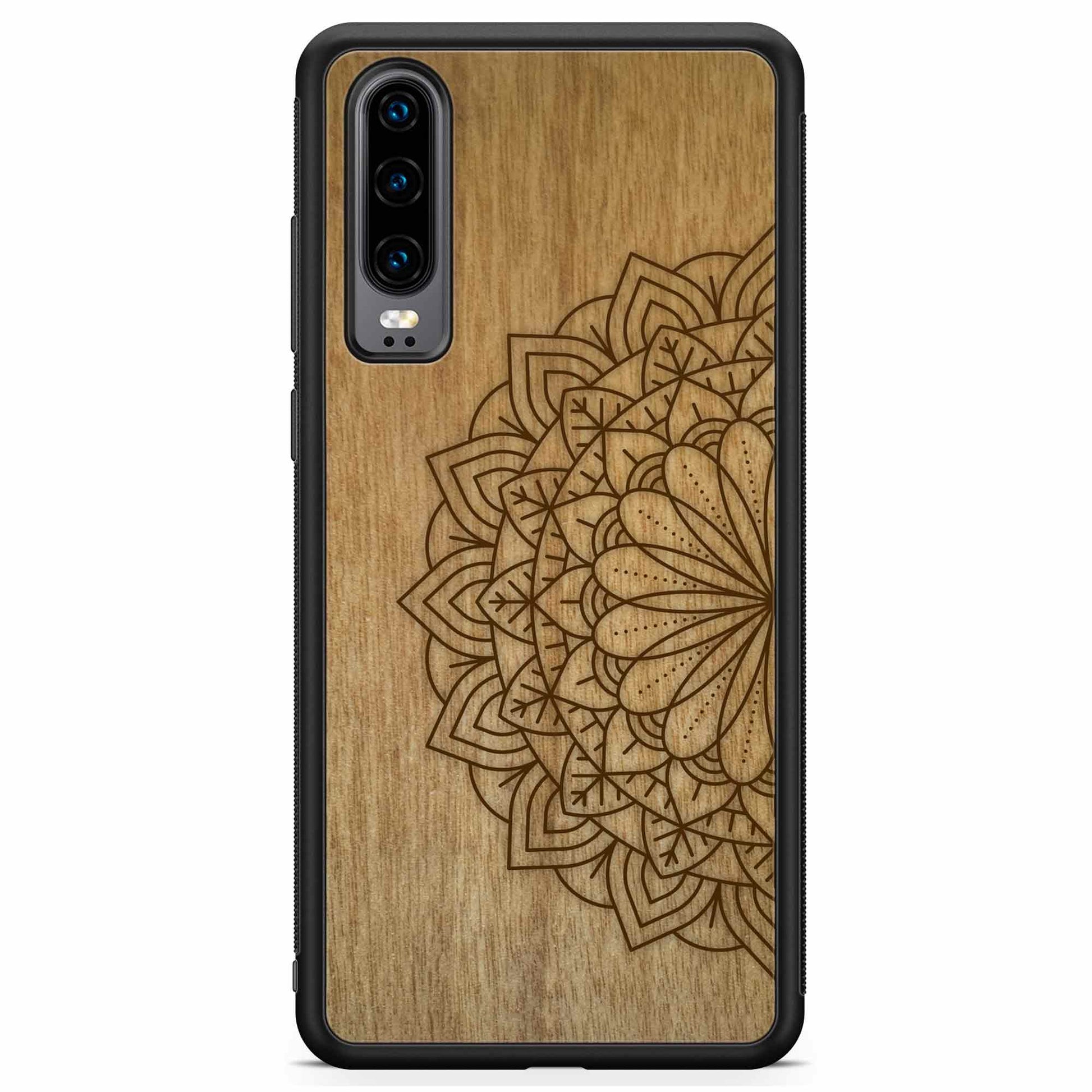 Sustainable Wood Phone Case - Mandala Design | Handcrafted Spiritual