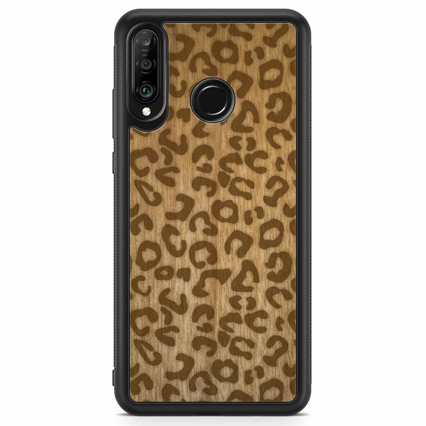 Sustainable Wood Phone Case - Cheetah Print Design | Handcrafted