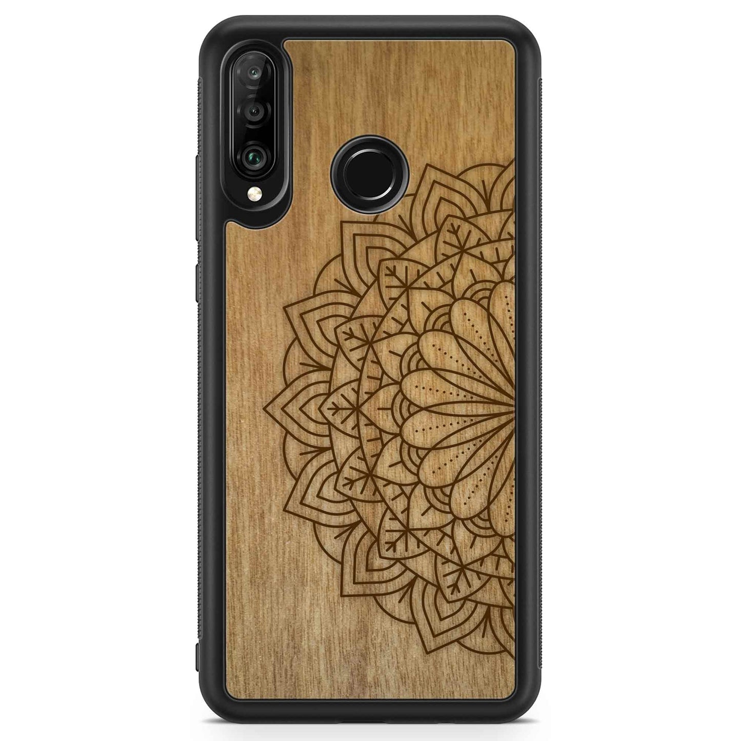 Sustainable Wood Phone Case - Mandala Design | Handcrafted Spiritual