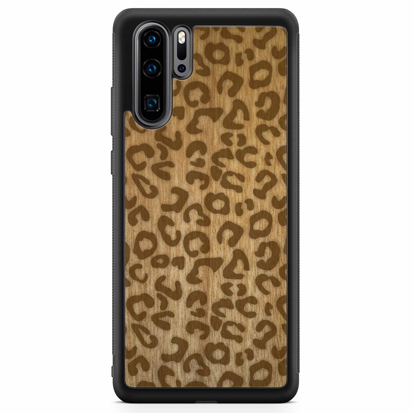 Sustainable Wood Phone Case - Cheetah Print Design | Handcrafted Huawei P30 PRO