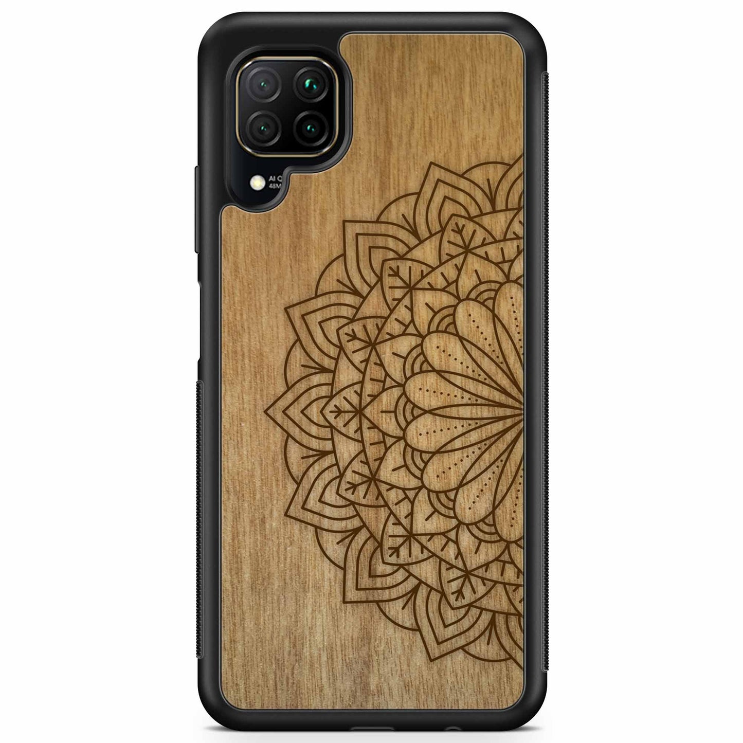 Sustainable Wood Phone Case - Mandala Design | Handcrafted Spiritual