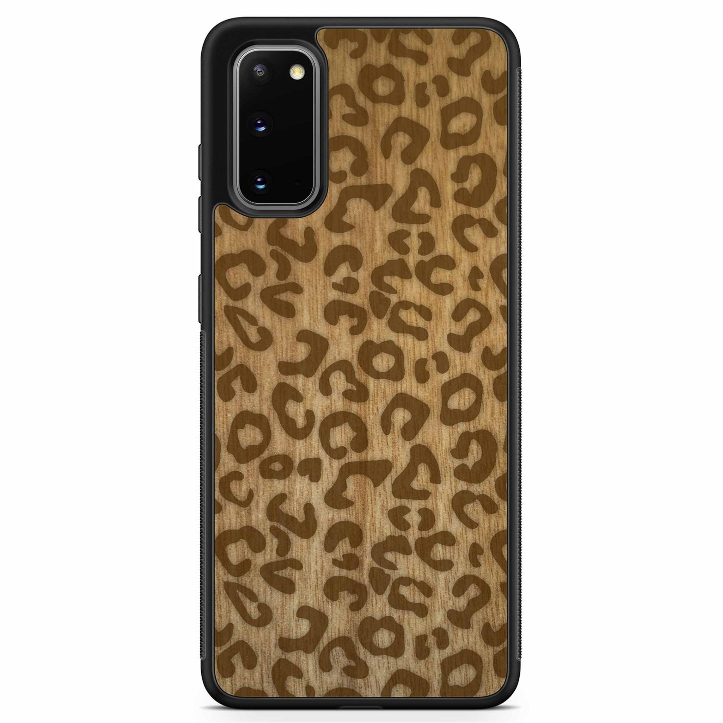 Sustainable Wood Phone Case - Cheetah Print Design | Handcrafted