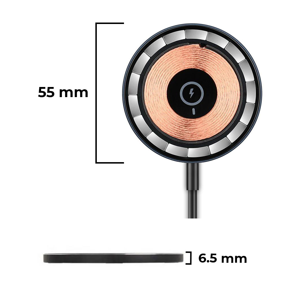 MagSafe Wireless Charger - Organic Black Design | iPhone Compatible