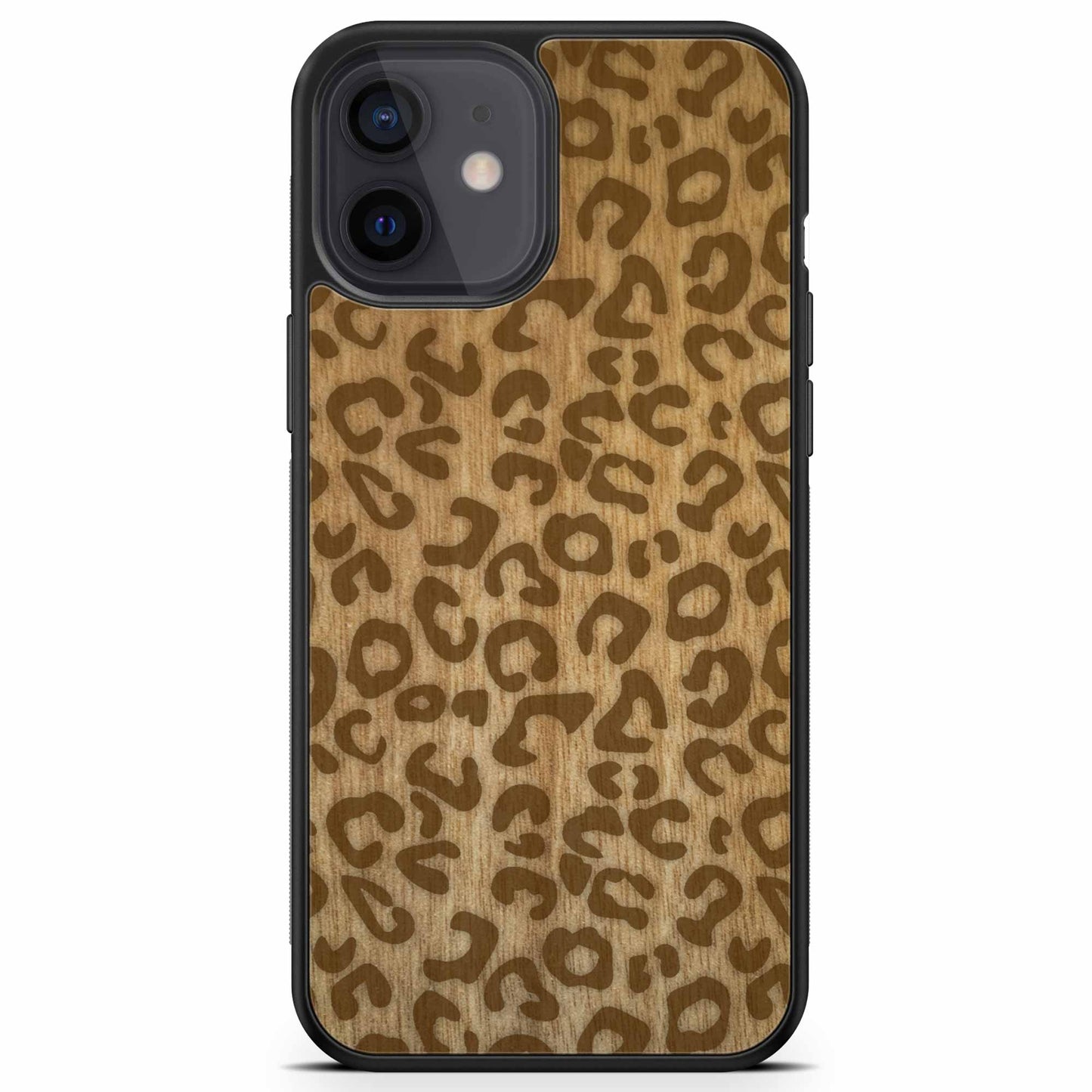 Sustainable Wood Phone Case - Cheetah Print Design | Handcrafted