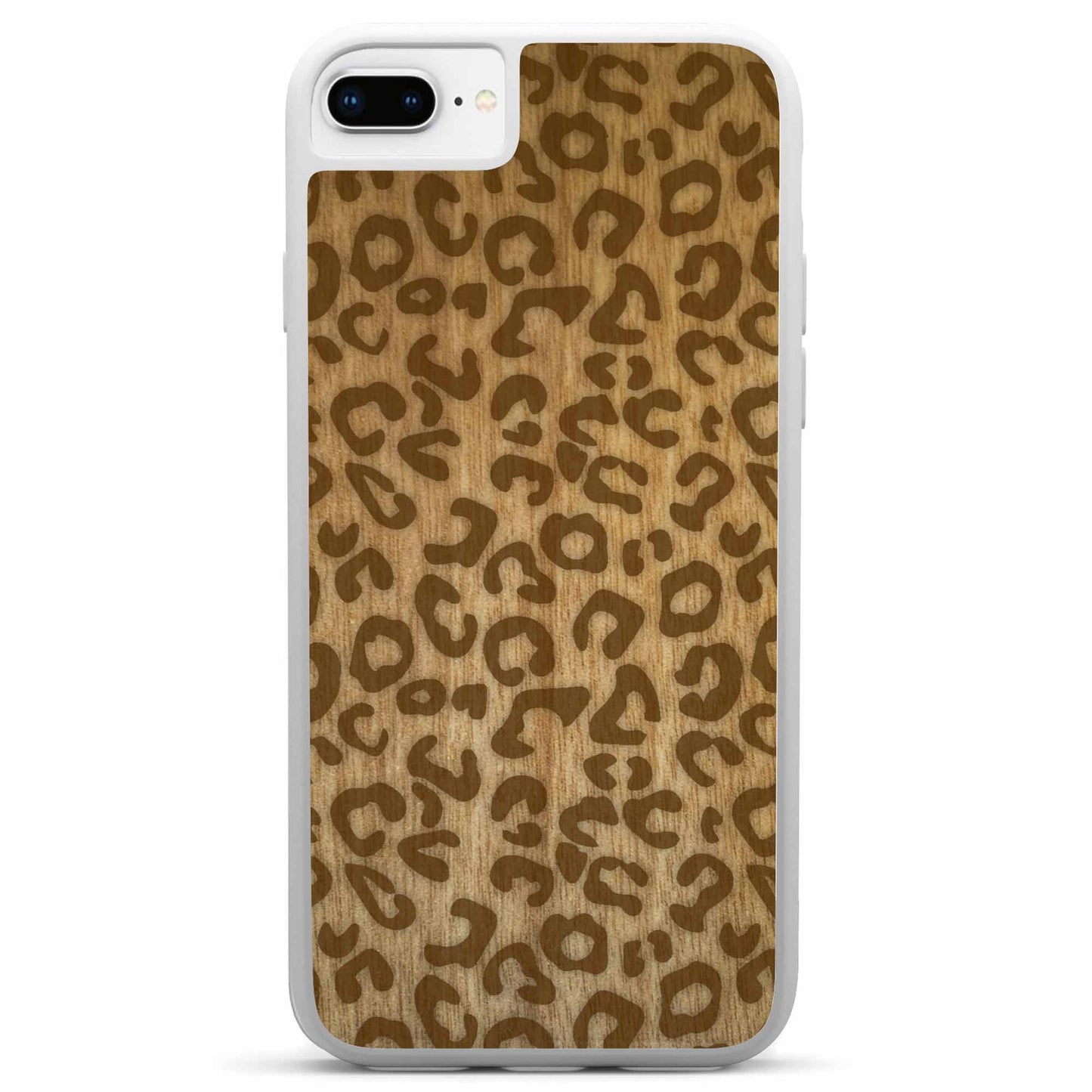 Sustainable Wood Phone Case - Cheetah Print Design | Handcrafted