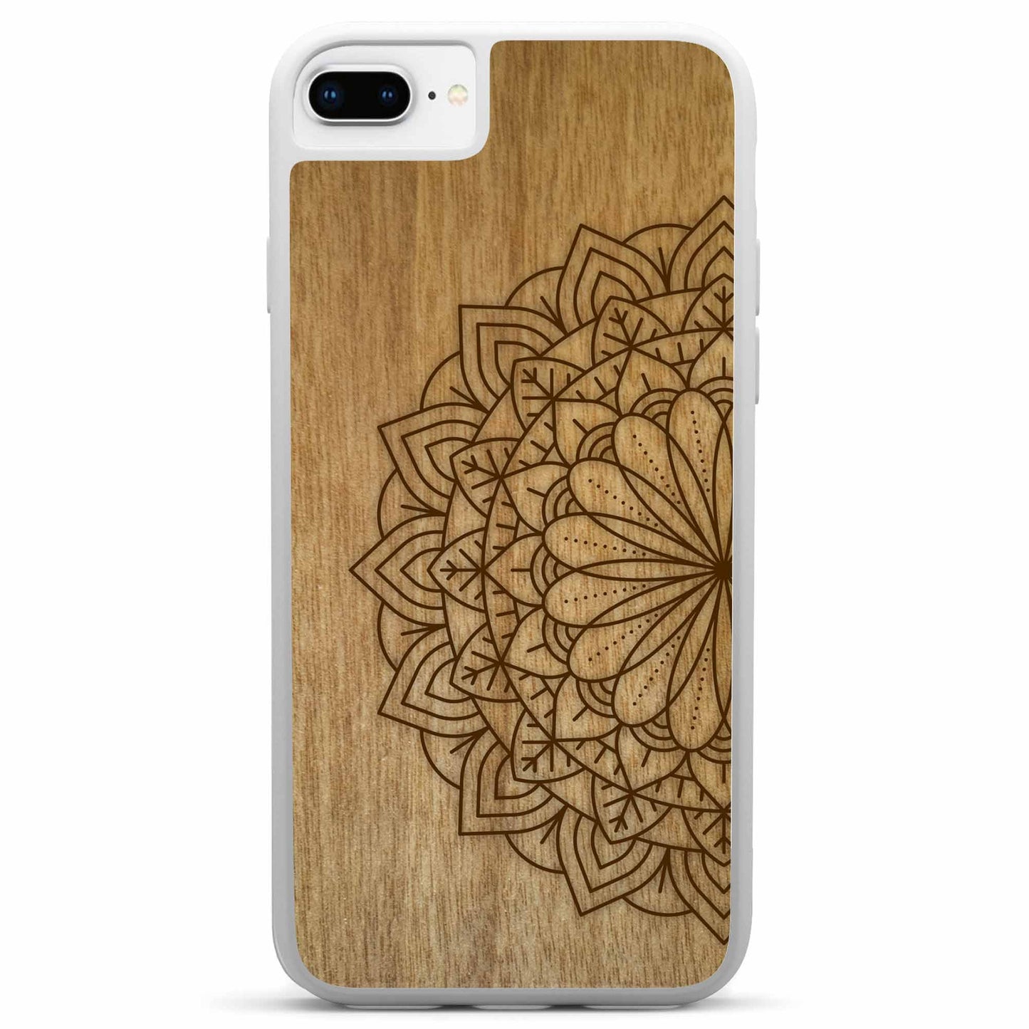 Sustainable Wood Phone Case - Mandala Design | Handcrafted Spiritual