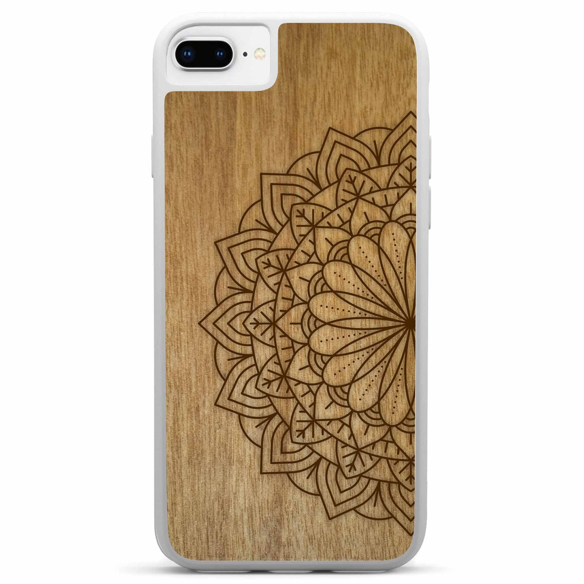 Sustainable Wood Phone Case - Mandala Design | Handcrafted Spiritual