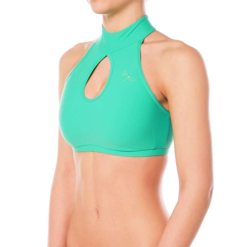 High Neck Sports Bra Terri - Ultimate Comfort & Style mint