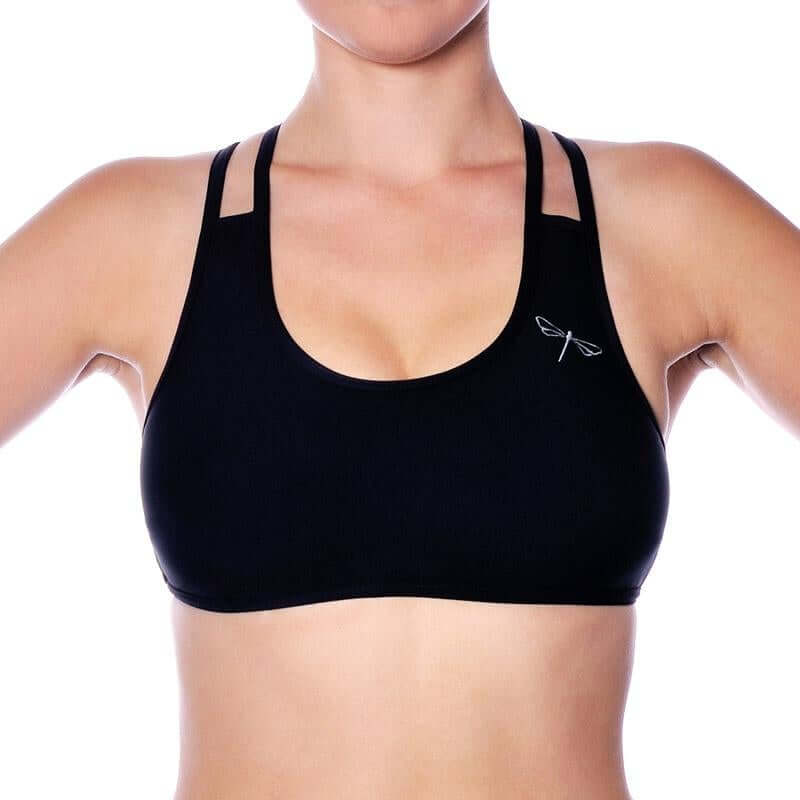 Xenia Sports Bra - Double Shoulder Straps Design black