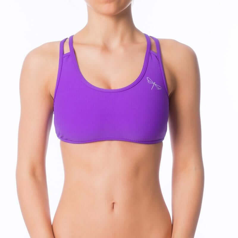 Xenia Sports Bra - Double Shoulder Straps Design violet